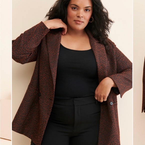 Hutch Jackets & Blazers - Hutch Dark Brown Patterned Blazer